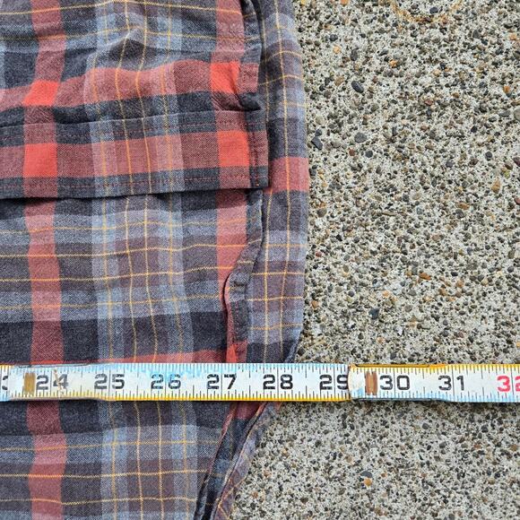 Vtg PENDLETON Landry Cut Medium Print Outdoors Gorp Button Up Flannel Shirt Lg - Picture 5 of 5